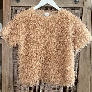 📫 BUY 2 for $20📫 Zara Girls Fringe Short sleeve Top size 11-12